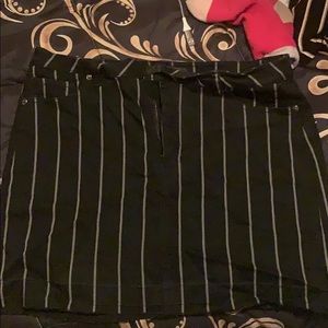 Jean pin stripped skirt